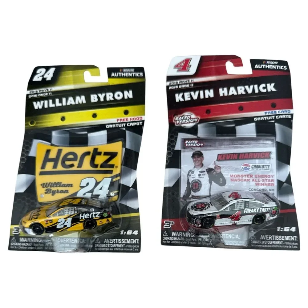 NASCAR Authentics 1:64 Set Byron 24 Hertz Harvick 4 Freaky Fast